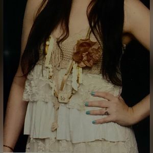 Beautiful dress.Very unique piece.♡♥︎comes with a beautiful necklace 💕